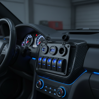 Panneau de commutation à 5 interrupteurs pré-câblé avec USB et allume-cigare pour camping-car, yacht, marine