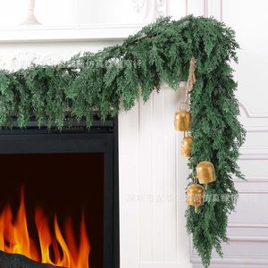 Guirnalda Navideña Artificial de Pino y Ciprés Ruyin, Decoración para Chimenea, 2 Metros, Adorno Verde para Decoración Navideña del Hogar - Product Image 2