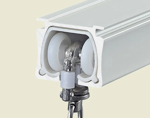 Profil aluminium kustom untuk rel jalur tirai jendela geser Universal seri 6000 pengelasan pemotongan bengkok kelas - Product Image 6