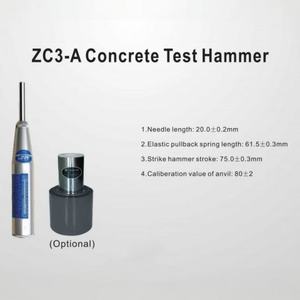פטיש ריבאונד מקצועי לבטון ZC3-A בעל דיוק גבוה 80±2 כיול סדן בודק חוזק בטון - Product Image 2