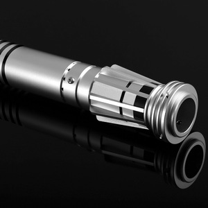 Sabre laser rétractable à double lame <span class=keywords><strong>Darth</strong></span> <span class=keywords><strong>Maul</strong></span>, style pixel, réplique métallique, épée laser contrôlée par application, jouet de duel pour adulte, accessoire - Product Image 3