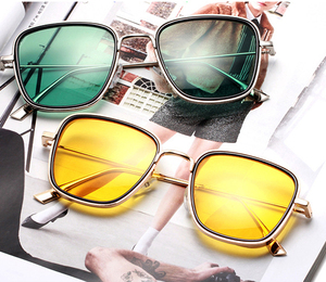 Gafas de Sol Kabir <span class=keywords><strong>Singh</strong></span> UV400 para Hombre, Armazón de Madera Azul de Alta Calidad, Hechas en India, Colores de Armazón Dorado y Plateado - Product Image 4