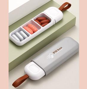 Venta al por mayor Mini Carry-on Medicine Storage Box Portable Pill Tablet Tray Case Medicine Pill Compartiment Boxes - Product Image 5