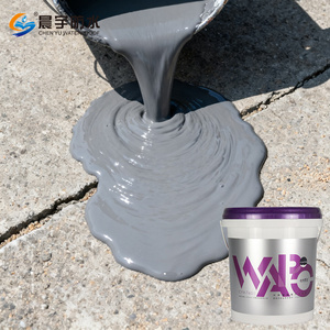 Peinture imperméable en polyuréthane PU à base d'eau pour réparation de sols gris blanc pour toits plats et bâtiments de salle de bain - Product Image 1
