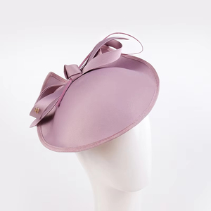 Cappello da <span class=keywords><strong>donna</strong></span> con piume Fascinator da Tea Party fascia da sposa con Clip <span class=keywords><strong>Derby</strong></span> per matrimoni da spiaggia e all'aperto - Product Image 4