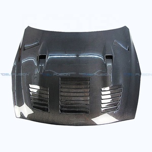 Pour Nissan GTR R35 GTC VSII 2008-2016, capot moteur ventilé en fibre de carbone, style VSII, kit carrosserie, accessoires - Product Image 3