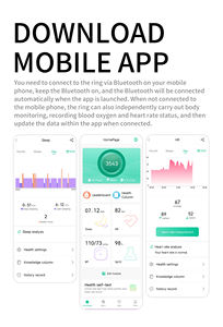 Anillo Inteligente de Acero Inoxidable de <span class=keywords><strong>Alta</strong></span> Calidad con Monitor de Frecuencia Cardíaca, Presión Arterial y Oxígeno en Sangre, Resistente al Agua 5ATM - Product Image 5