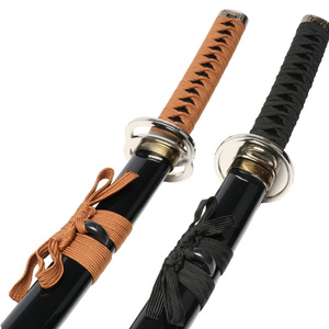 Giocattolo <span class=keywords><strong>Rurouni</strong></span> <span class=keywords><strong>Kenshin</strong></span> spada vera Anime arma oggetti di scena fabbrica vendita calda di bambù nero cartone di legno Unisex film TV 20 pz - Product Image 5