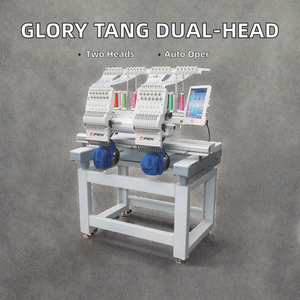 Glory <span class=keywords><strong>Tang</strong></span> Máquina de Bordar Computarizada Automática de Dos Cabezales para Gorras Planas, Uso Doméstico y Tiendas de Impresión, con Motor de Engranajes y Rodamientos - Product Image 2