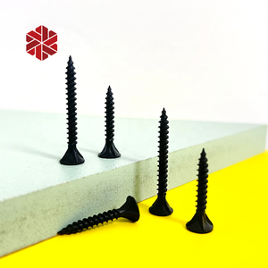 Vis pour <span class=keywords><strong>cloison</strong></span> sèche phosphatée à tête de clairon noir #6x2 en filetage fin pointe pointue bois mur sec vis pour panneau de gypse 1000 pièces dans la boîte - Product Image 3