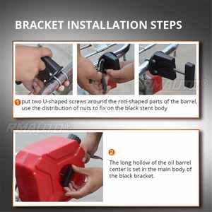 Bidon de carburant portable 5L en plastique pour essence, réservoir de rechange pour voiture, kart, VTT, UTV, moto - Product Image 4