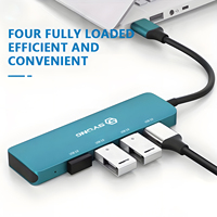 Adaptateur multiport USB SYONG, répartiteur USB avec port USB 3.0, station d'accueil USB pour MacBook Pro/Air 2020/2019, Surface Pro