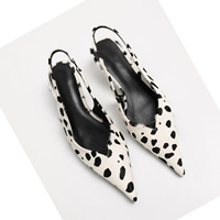 Chaussures décontractées pour femmes Ansu, élégantes et sexy, à bout pointu, à talon aiguille, en cuir véritable, respirantes pour l'extérieur
