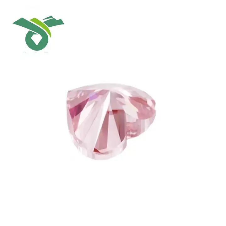 Offre spéciale 1-2 diamants de culture en laboratoire rose carat diamants roses en forme de coeur en vrac excellente coupe VVS2 prix compétitifs