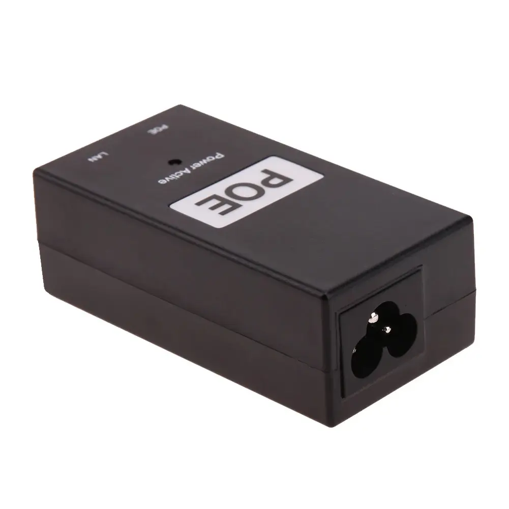 IP kamera güç kaynağı için 48V 0.5A masaüstü POE güç enjektör Ethernet adaptörü gözetim CCTV