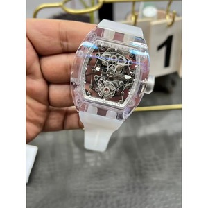 Sapphire Crystal Barrel-shaped Luxury Sports Water-resistant Tourbillon <b>Automatic</b> Mechanical Watch for Both Men and Women - Product Image 3