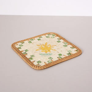 Mantel Individual Redondo Moderno de Nácar, Ecológico, 330 mm de Diámetro, para Cenas Informales y Decoración del Hogar, de Vietnam, Precio Económico - Product Image 4