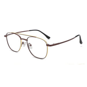 Produsen YC Kacamata jembatan ganda kualitas tinggi bingkai optik penerbangan kacamata <span class=keywords><strong>Titanium</strong></span> murni - Product Image 4