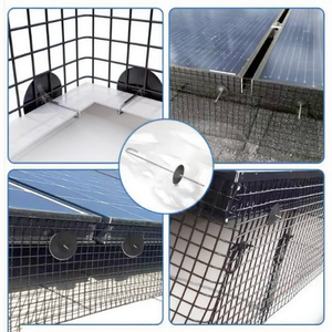 <span class=keywords><strong>Malla</strong></span> de Protección para Paneles Solares de Alta Calidad, 6 Pulgadas x 100 Pies, <span class=keywords><strong>Malla</strong></span> de Alambre Galvanizado con Recubrimiento de PVC Negro, Protección Contra Pájaros y Animales - Product Image 5