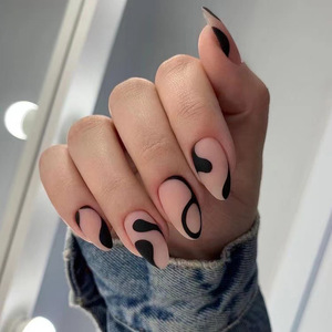 Profesional largo <span class=keywords><strong>Ballet</strong></span> manicura <span class=keywords><strong>puntas</strong></span> <span class=keywords><strong>de</strong></span> uñas falsas cubierta completa bailarina diamantes <span class=keywords><strong>de</strong></span> imitación Artificial falso arte uñas parche prensa en las uñas - Product Image 5