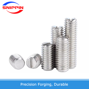 201 Stainless Steel <strong>Set</strong> <strong>Screw</strong> M3 M4 M5 M6 M8 M10 M12 Metric High Quality Service Electrical Slotted DIN551 With Flat Point - Product Image 4