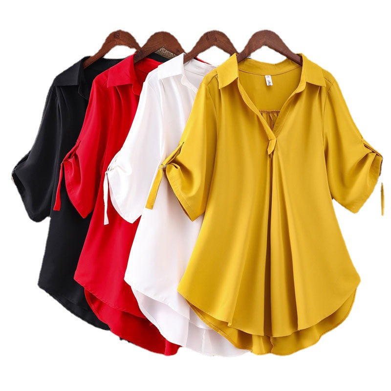 Korean Chiffon Blouses Elegant and Casual Fashion