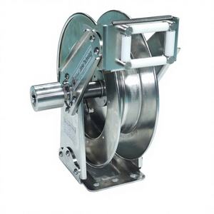 Carrete de manguera de acero industrial de alta resistencia para lavado a presión, automático, para jardín, estándar CNS, ajustable, 21 bar, 3/8'' - Product Image 1