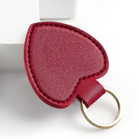 Porte-clés en cuir personnalisé, porte-clés vierge, logo de marque de voiture personnalisé, porte-clés en cuir PU de luxe en forme de cœur