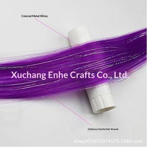 <span class=keywords><strong>Perruque</strong></span> transfrontalière pour femme, rose, monobloc, à fixer sur l'oreille, teinture capillaire, cheveux lisses, bandeau, extension de cheveux en fil haute température, invisible - Product Image 2