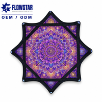 Distributeur Flow Star Spinning Cloth Impression Numérique Réactive aux UV 24 et 26 Pouces Approvisionnement Régional Vente en Gros pour Raves