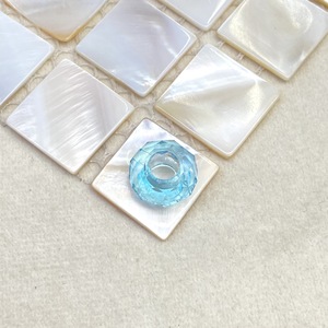 Perles acryliques colorées transparentes, perles à facettes en forme de roue, accessoires de bijoux pour la fabrication de bracelets de téléphone portable et de porte-clés DIY - Product Image 3