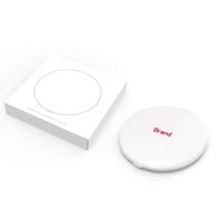 Miroir de maquillage compact, mini, double face, rond, en plastique, avec éclairage LED pliable, portable, de poche, pour cosmétiques