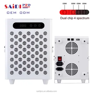 New 630nm 660nm 830nm 850nm Table Stand Anti-Aging Photon Machine Dual Chip Led Facial Infrared Panel Red Light Therapy Device