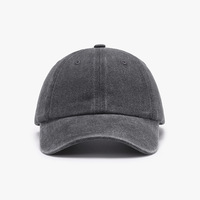 Casquette de baseball souple non structurée en coton délavé style vintage avec logo personnalisé, effet délavé à l'acide, style rétro vieilli, décontractée pour hommes et femmes