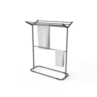 Étagère à serviettes pliable de qualité supérieure pour balcon domestique, support mural robuste pour chambre à coucher