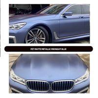 Film de protection de carrosserie Difol Full-car PET Electro Midnight Blue, haute élasticité, facile à installer, avec garantie de 2 ans