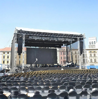Système de treillis en aluminium robuste pour l'éclairage de scène Affiche la configuration d'événements Truss Stands de DJ Concert Sound Alliage d'aluminium