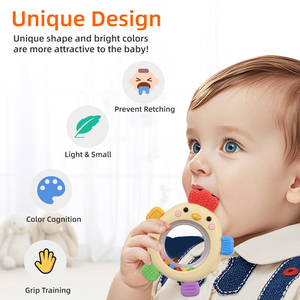 Mordedor de Silicona en Forma de Pollito y Juguete para la Dentición de Bebés, Alivio para la Dentición, Juguete Masticable Seguro - Product Image 2