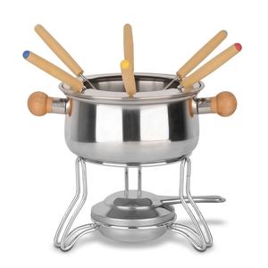 Ensemble de marmites à <span class=keywords><strong>fondue</strong></span> électrique arrondies à prix compétitif ensemble de marmites à <span class=keywords><strong>fondue</strong></span> au <span class=keywords><strong>fromage</strong></span> en acier inoxydable - Product Image 2