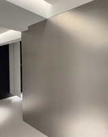 Panel de Pared de Metal Cepillado PET, Acabado Metálico Premium con Núcleo de Carbón de Bambú para Interiores Modernos