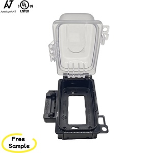 Caja Eléctrica de PVC No Metálica Transparente Negra de 1 Grupo, Certificada, de Alta Resistencia, Resistente a la Intemperie, para Instrumentos Electrónicos - Product Image 1