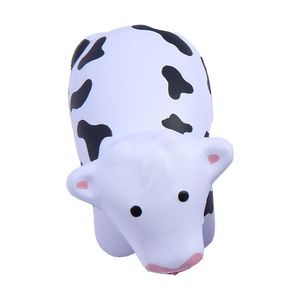 2026 Wholesale Personalized Cow Shape PU Foam Stress <b>Ball</b> Custom Logo Promotional Toy for 5 to 7 Years - Product Image 1