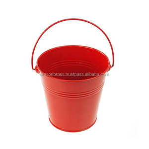 Cubo de cubo con acabado blanco y negro Cubo de cubo para niños que juegan Cubo de cubo sólido de hierro metálico a prueba de fugas - Product Image 5