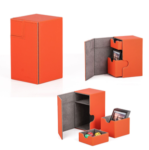 MIO 100 + Logo personnalisé Pu Card TCG Deck Box Ultimate Guard Graded Plastic pour Commander <span class=keywords><strong>Yugioh</strong></span> Vault Drawer for Storage <span class=keywords><strong>Play</strong></span> - Product Image 4