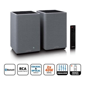 Paire d'enceintes actives 2.0 Gris et Noir 40W SPB 240BKGY - Product Image 4