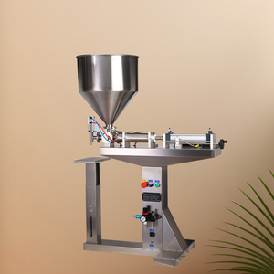 Machine de remplissage de pâte de tomate avec <span class=keywords><strong>pompe</strong></span> à piston pour sauce, remplisseuse semi-automatique pour bouteilles et bocaux à haute viscosité - Product Image 3