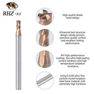 Nhà Sản Xuất Odm Tùy Chỉnh 3Mm Thẳng Shank Tốc Độ Cao Độ Cứng Cao Carbide Phay Cutter 4-Sáo Góc End Mill OEM - Product Image 3