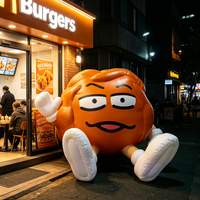 Modèle de Mascotte Géante Gonflable Personnalisée en Forme de Dessin Animé ou d'Aliment pour la Promotion Commerciale et les Événements Festifs de Thanksgiving