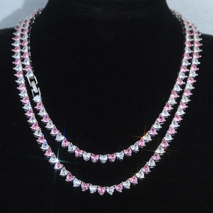 In magazzino 5A cubic zirconia iced out bling heart cz collana a catena da tennis per donna uomo regalo <span class=keywords><strong>di</strong></span> <span class=keywords><strong>san</strong></span> <span class=keywords><strong>valentino</strong></span> set <span class=keywords><strong>di</strong></span> <span class=keywords><strong>gioielli</strong></span> <span class=keywords><strong>di</strong></span> moda - Product Image 6