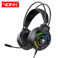 Casque de jeu H140 7.1 USB filaire, design ergonomique supra-auriculaire, cordon de 2 m, étanche IPX-4, rétroéclairage LED RGB 4 couleurs, pour PC Gamer